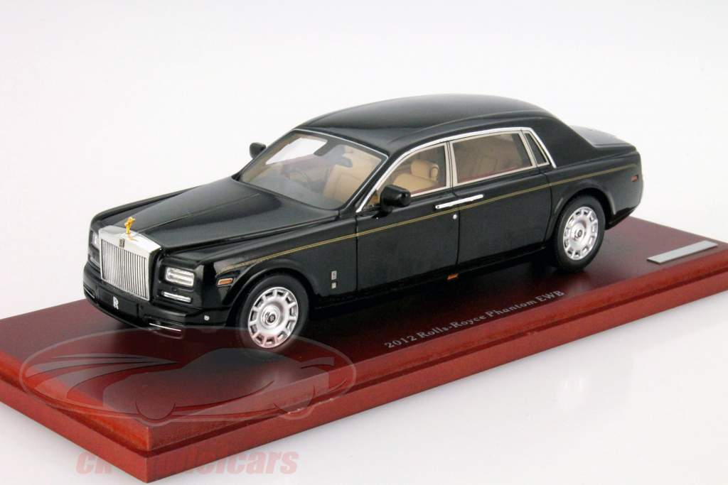 Rolls Royce Phantom Sedan EWB 年 2012 钻石 黑 1:43 TrueScale