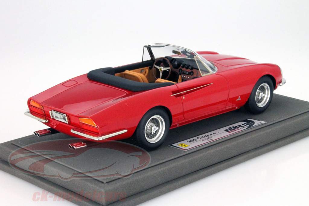 Ferrari 365 California Byggeår 1966 rød 1:18 BBR