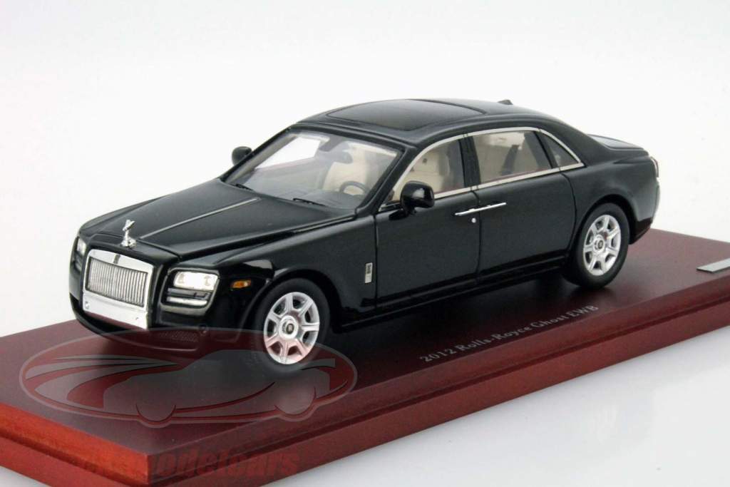 Rolls Royce Ghost EWB Baujahr 2012 diamant schwarz 1:43 TrueScale
