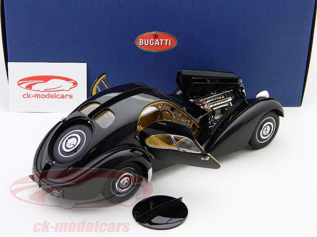 Bugatti 57 SC Atlantic noir / noir 1938 1:18 AutoArt