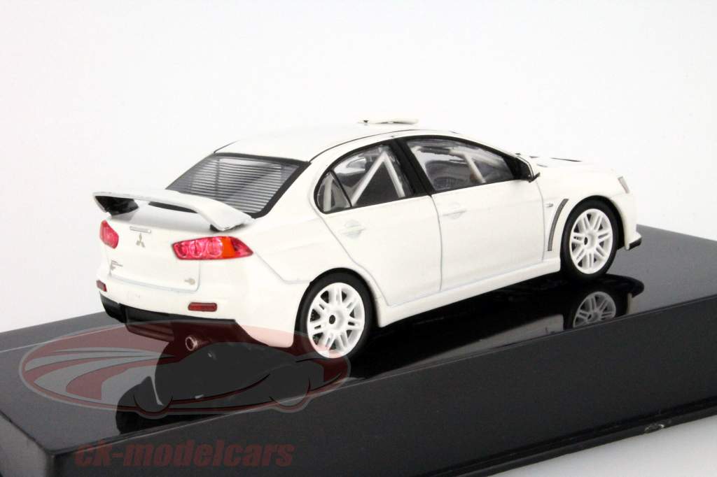 Mitsubishi Lancer Rassemblement Spec Evo X 2011 Plain Body Version blanc 1:43 Ixo
