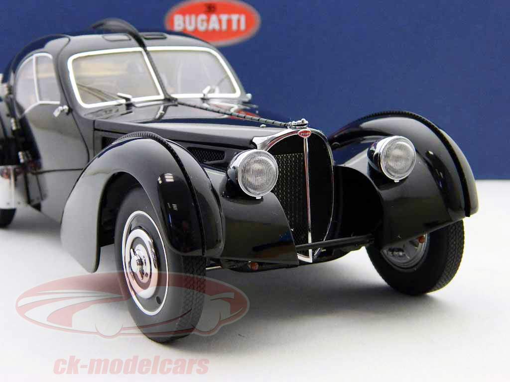 Bugatti 57 SC Атлантического черный / черный 1938 1:18 AutoArt