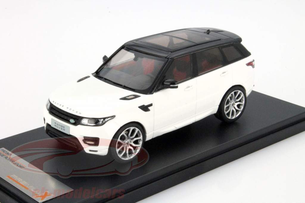 レンジ ローバー スポーツの 年 2014 白 / 黒 1:43 プレミアム X