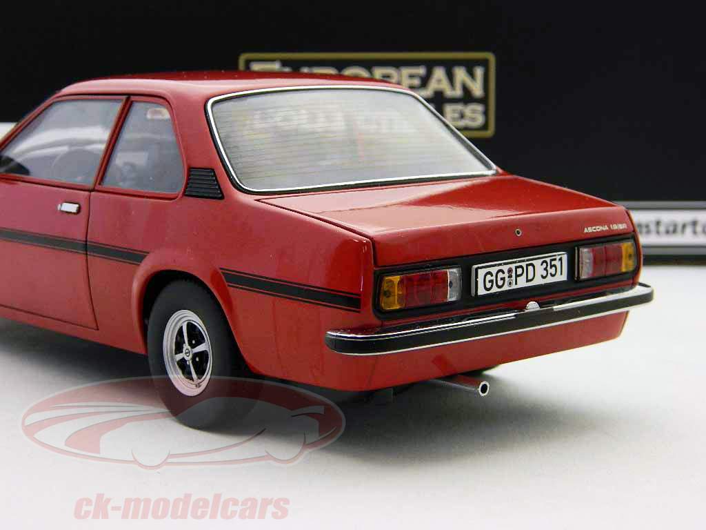 オペルアスコナB SRカーディナルレッド/カーディナル赤1975 1時18サンスター