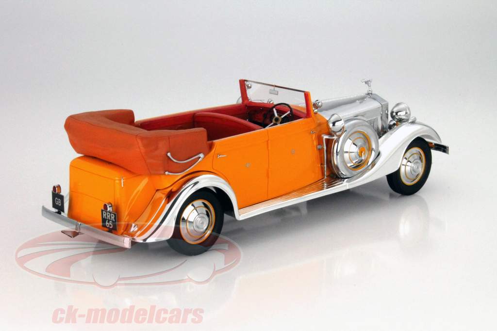Rolls Royce Phantom II Thrupp und Maberly Baujahr 1934 orange / chrom 1:18 Neo