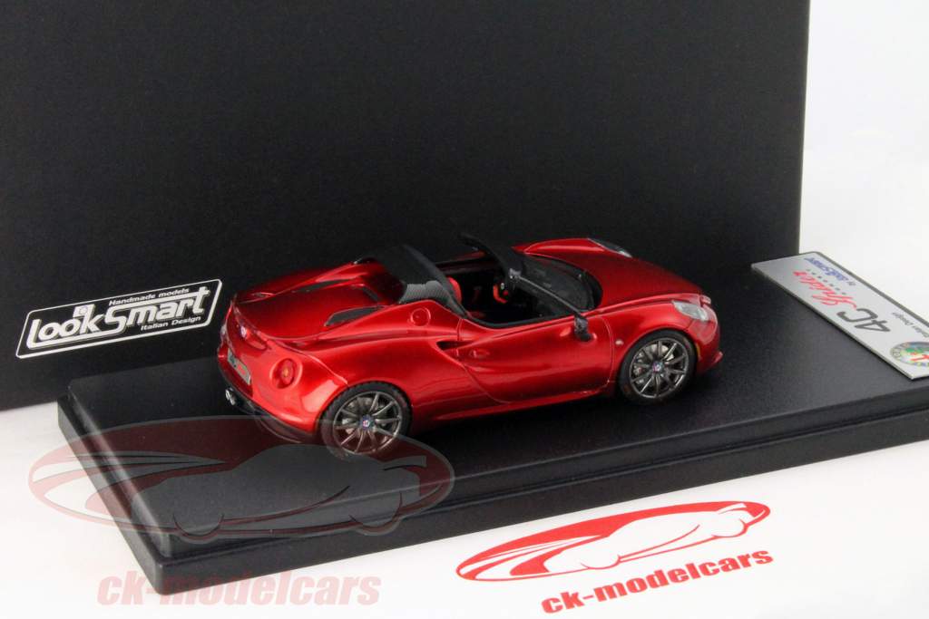 Alfa Romeo 4C Spyder red metallic 1:43 LookSmart