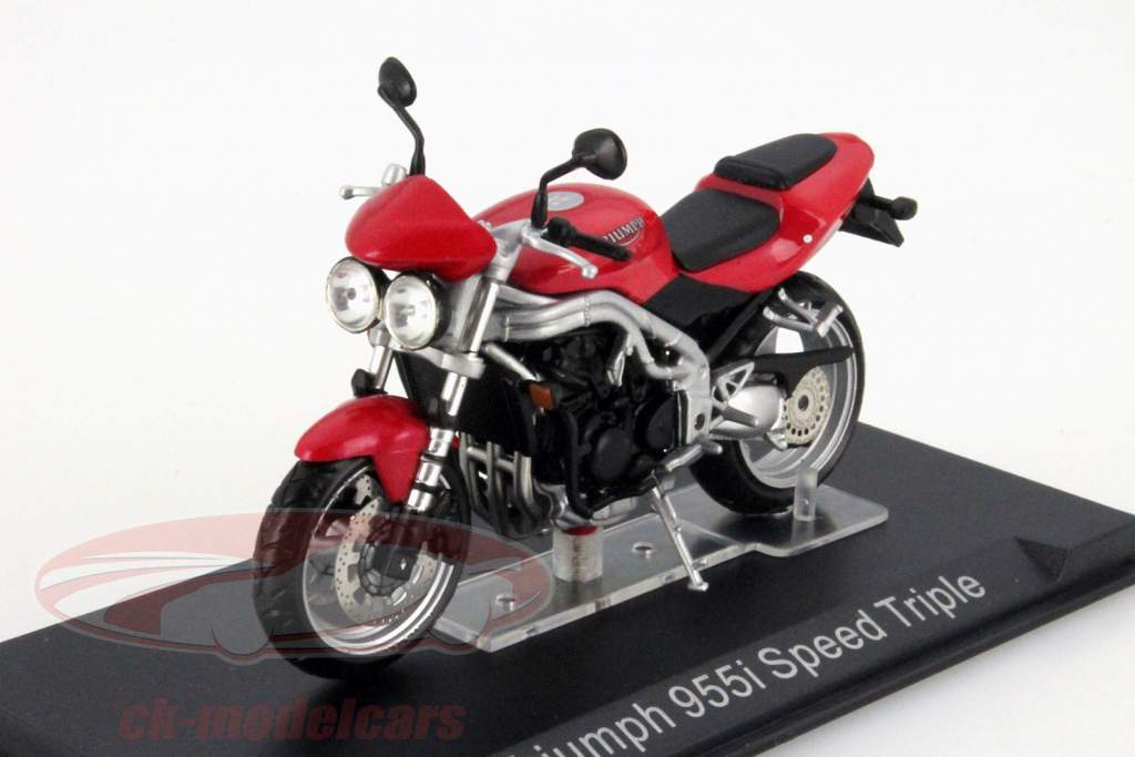 Triumph 955i Speed Triple rød / sort 1:24 Altaya