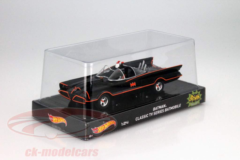Batmobile Batman Fjernsyn Series 1966 sort 1:24 HotWheels