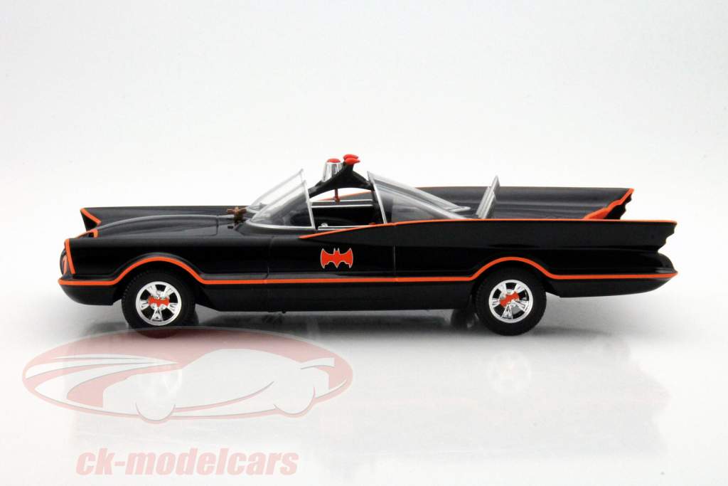 Batmobile Batman Fjernsyn Series 1966 sort 1:24 HotWheels