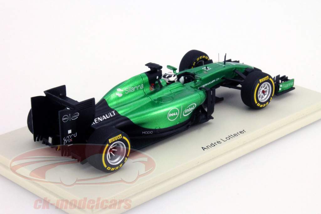 ミニカー　1/43 Caterham ct05 Renault Malaysian GP 2014 AIRBUS #10(メタリックグリーン×ホワイト) [SCS141] 中古】ミニカー<br> 1/43 Caterham ct05 Renault Malaysian GP