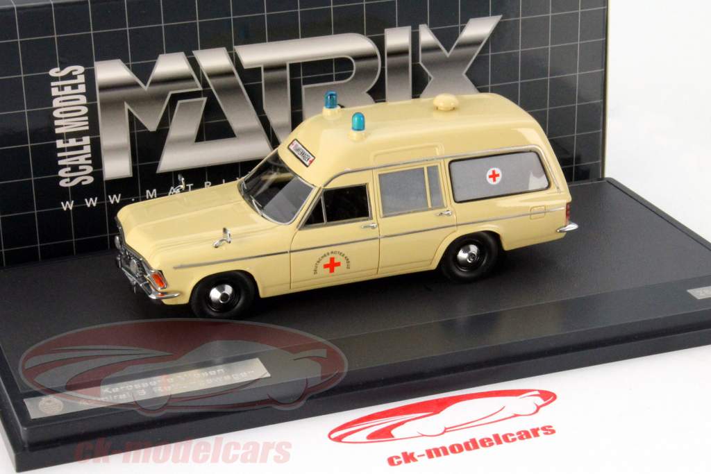 Opel Admiral B Скорая помощь Год строительства 1970 крем 1:43 Matrix