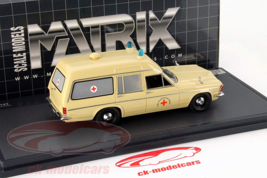Opel Admiral B Скорая помощь Год строительства 1970 крем 1:43 Matrix