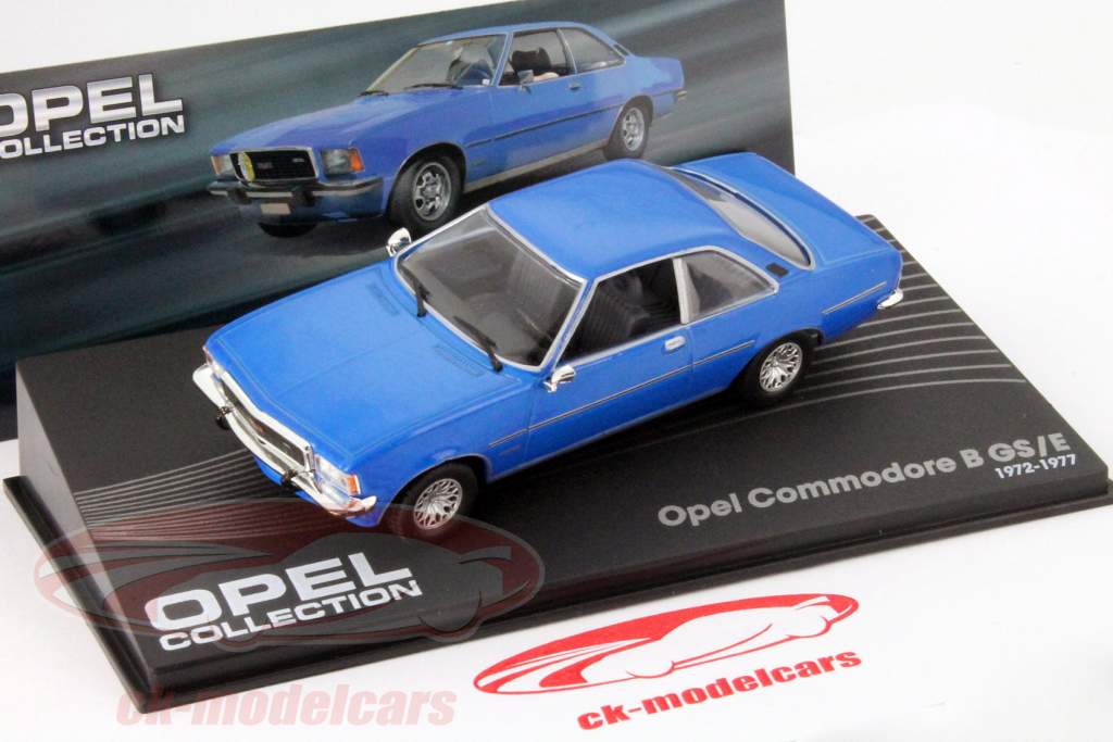 Opel Commodore B GS/E år 1972-1977 blå 1:43 Altaya