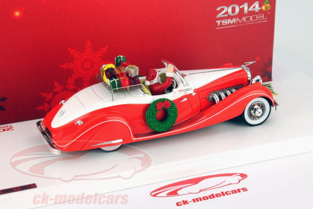 Duesenberg SJ Speedster 圣诞节 版 2014 红 / 白 1:43 TrueScale
