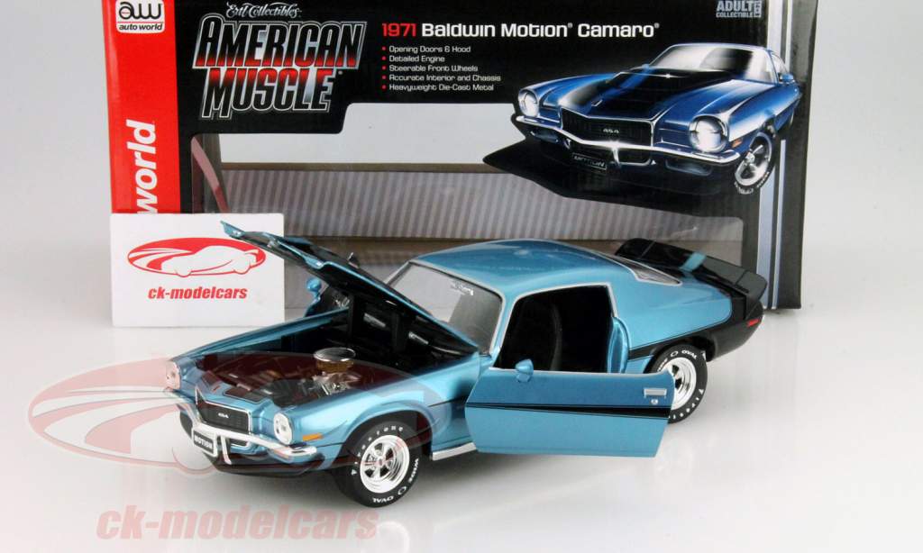 AutoWorld 1:18 Chevrolet Camaro Baldwin Motion year 1971