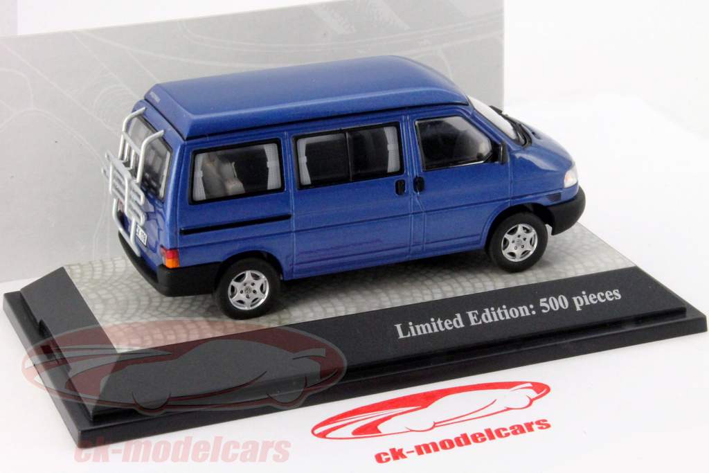 Volkswagen VW T4b 露营 加利福尼亚州 TECHNO蓝色 1:43 PremiumClassiXXs