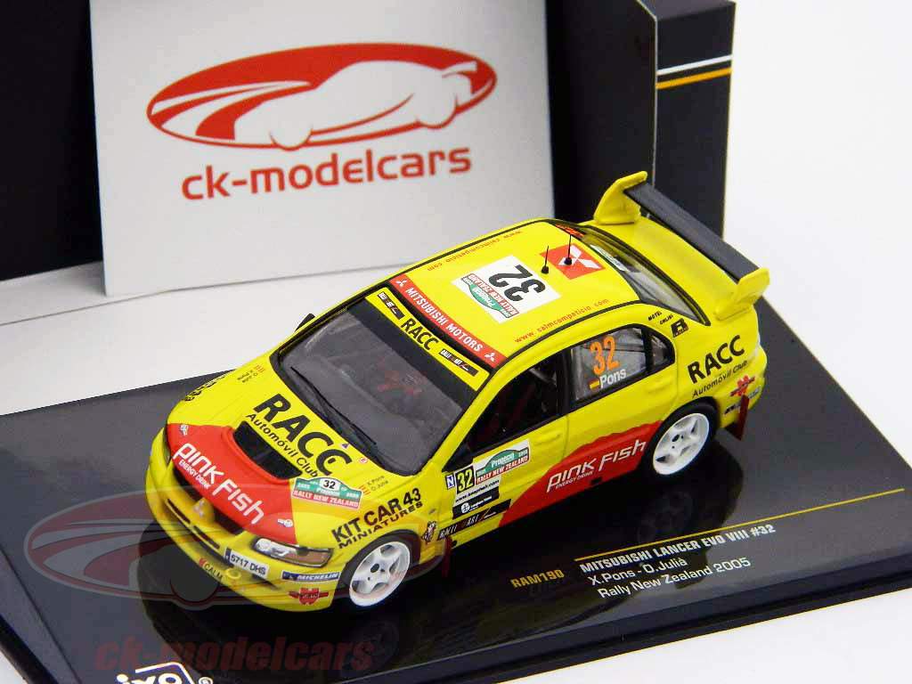 Mitsubishi Lancer EVO VIII #32 Nuova Zelanda 2005 1:43 Ixo