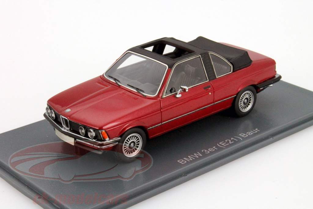Neo 1:43 BMW 3er (E21) Baur Convertible purple metallic