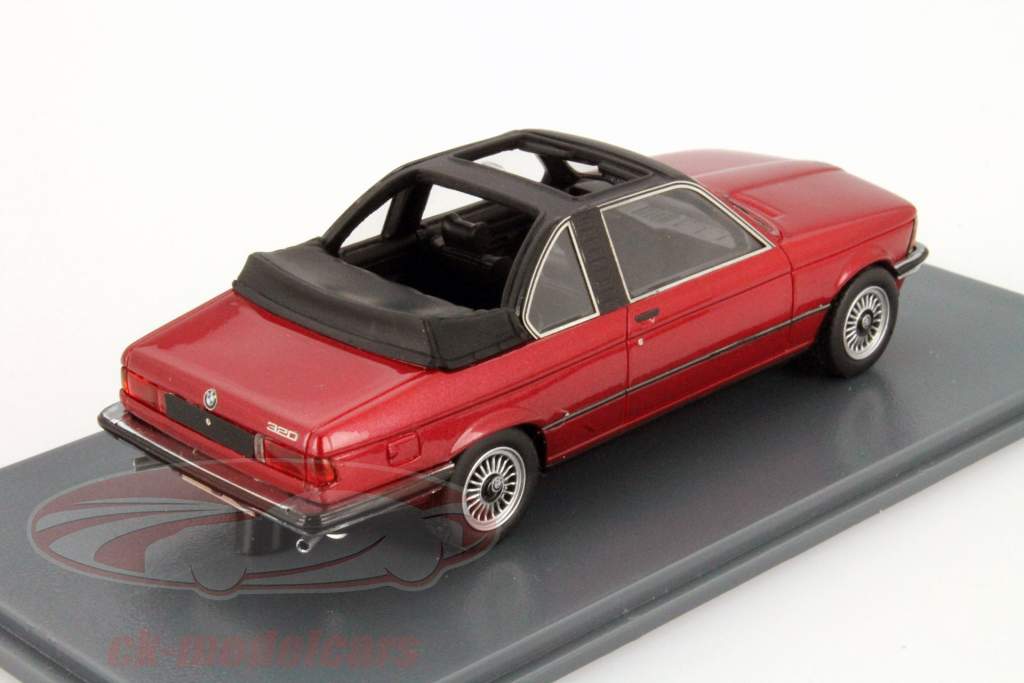 Neo 1:43 BMW 3er (E21) Baur Convertible dunkelrot metallic