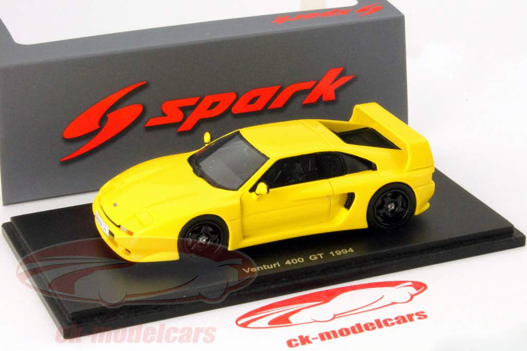 Venturi 400 GT Bouwjaar 1994 geel 1:43 Spark