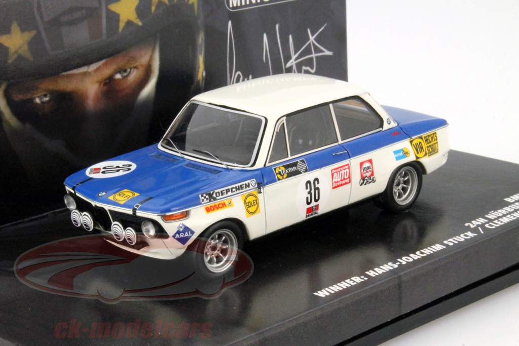 ミニカー BMW 2002 Nurburgring 1970 1st Trofeu Minichamps 1:43 BMW 2002 Ti #36 Winner 24h Nürburgring 1970