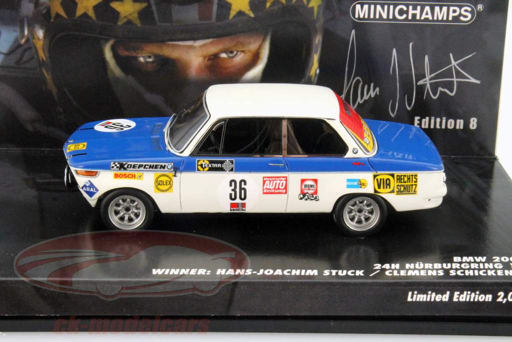 Minichamps 1:43 BMW 2002 Ti #36 Winner 24h Nürburgring 1970