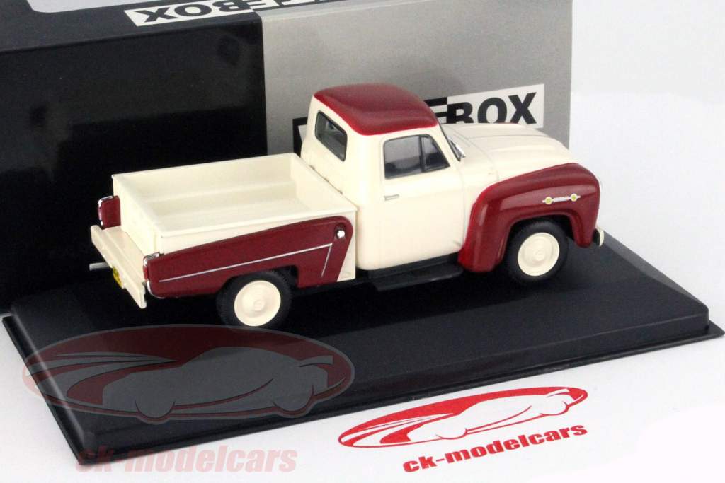 Chevrolet 3100 Pick Up Byggeår 1958 rød / hvid 1:43 WhiteBox