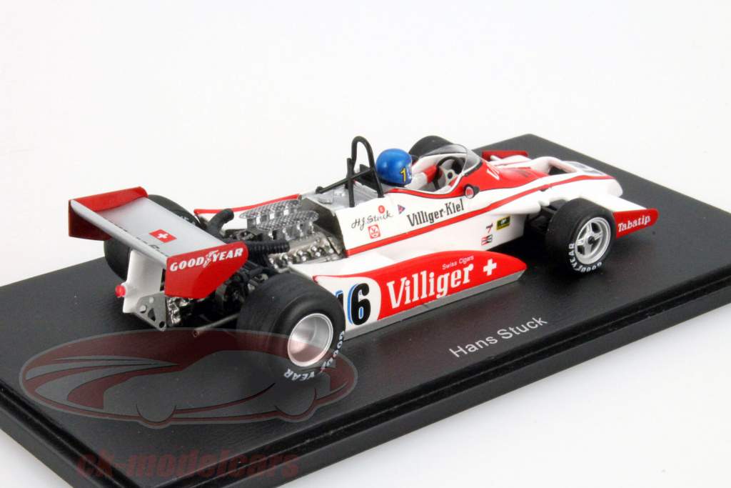 Hans Stuck Shadow DN9 #16 Quinto Británico GP Fórmula 1 1978 1:43 Spark