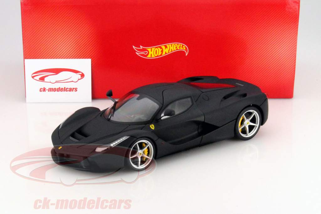 Ferrari LaFerrari 年 2013 マットブラック 1:18 HotWheels Foundation