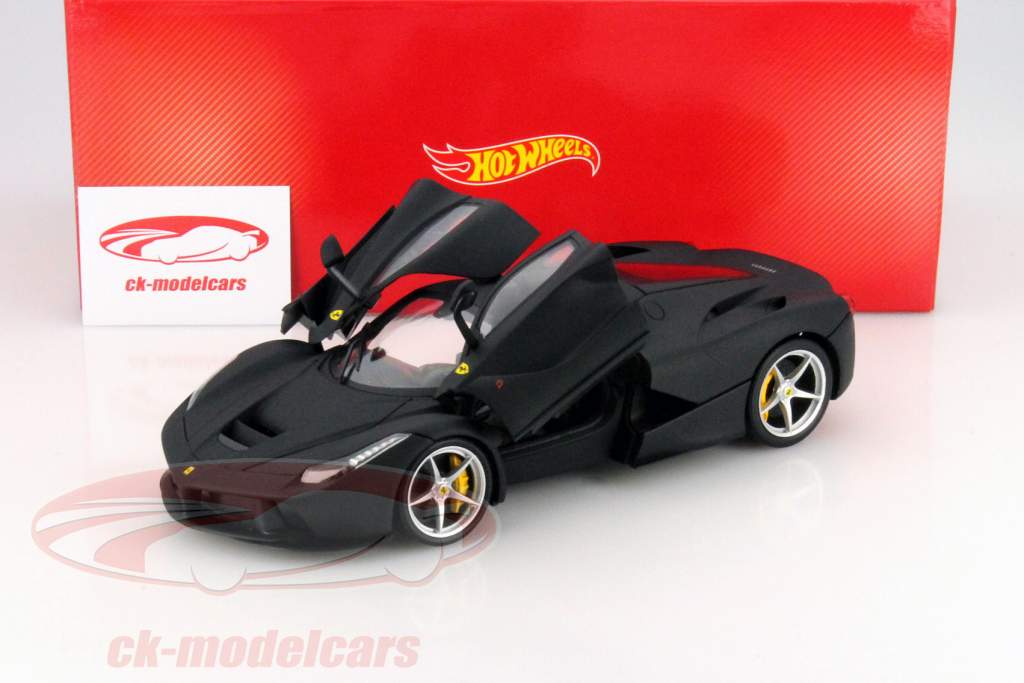 Ferrari LaFerrari år 2013 mat sort 1:18 HotWheels Foundation