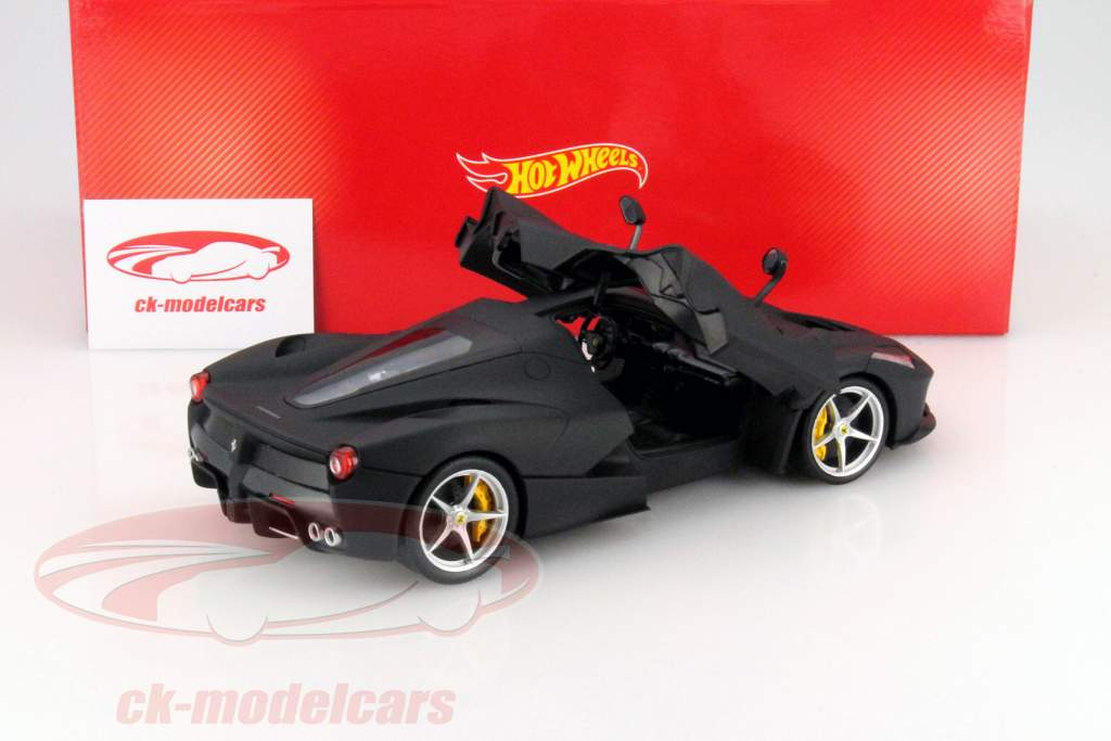 Ferrari LaFerrari 年 2013 マットブラック 1:18 HotWheels Foundation
