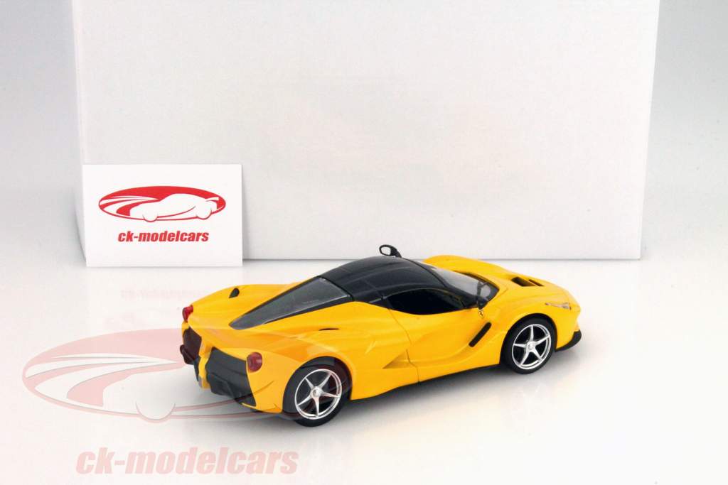 Ferrari LaFerrari år 2013 gul 1:24 HotWheels Foundation
