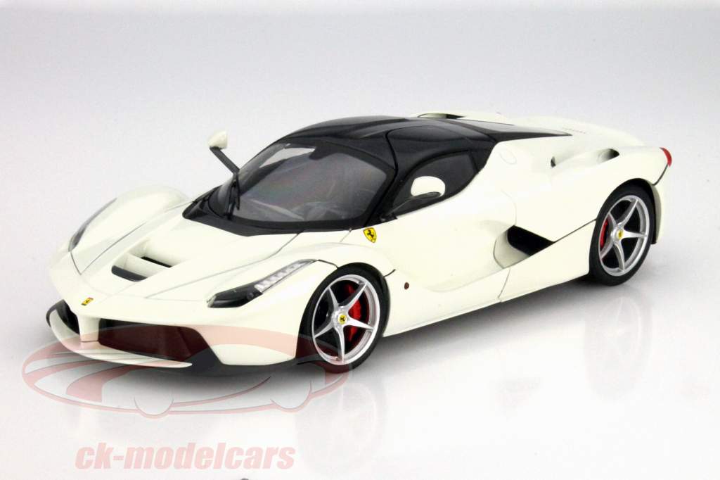 Ferrari LaFerrari 年 2013 白 / 黑 1:18 HotWheels Foundation