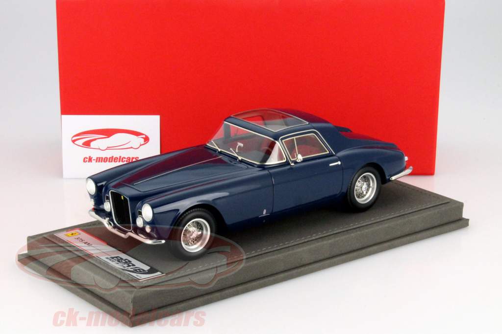 Ferrari 375 AM Ex G. Agnelli 蓝色 金属的 1:18 BBR