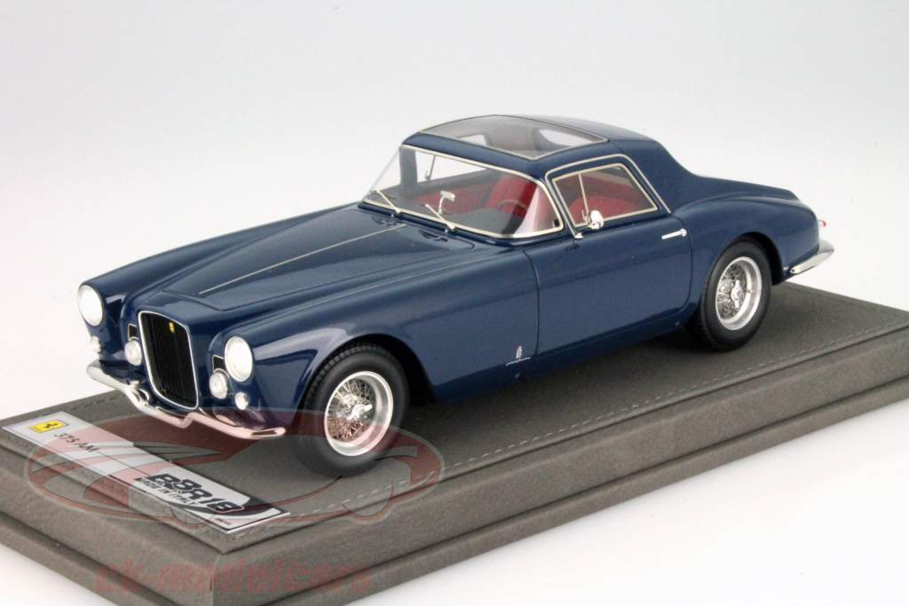 Ferrari 375 AM Ex G. Agnelli 蓝色 金属的 1:18 BBR