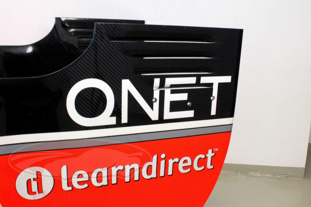 Marussia MR01 Pic / Glock bagside fløj Formula 1 2012 original bil dele