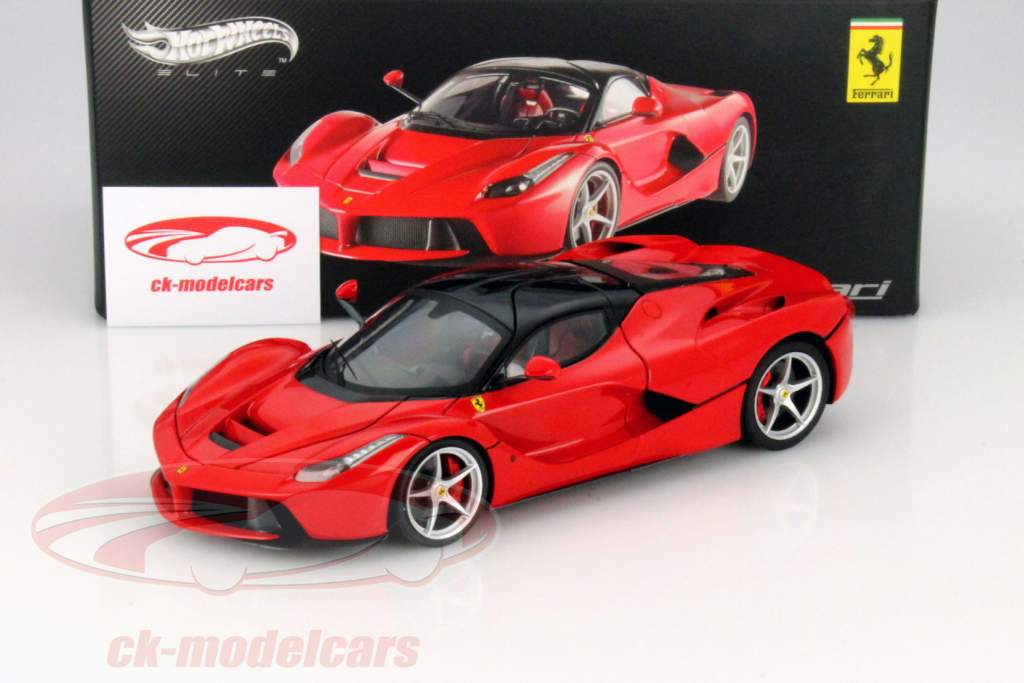 Ferrari LaFerrari Year 2013 red 1:18 HotWheels Elite
