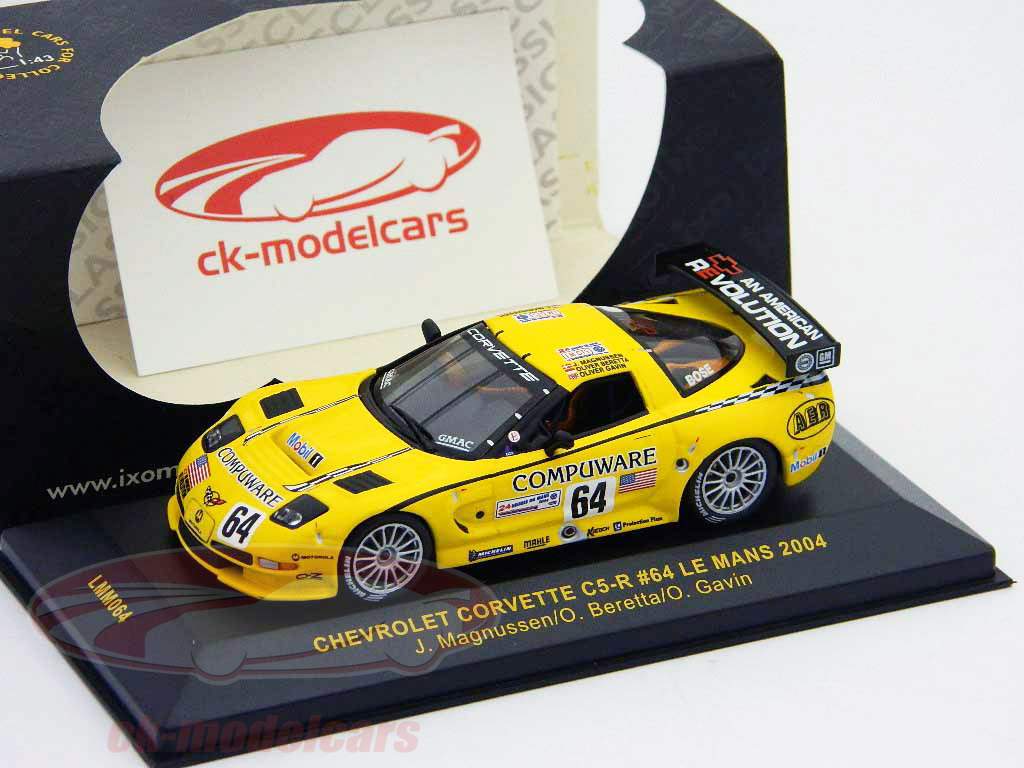 科尔维特C5-R＃64勒芒24小时2004马格努森，贝雷塔，加文1:43 IXO