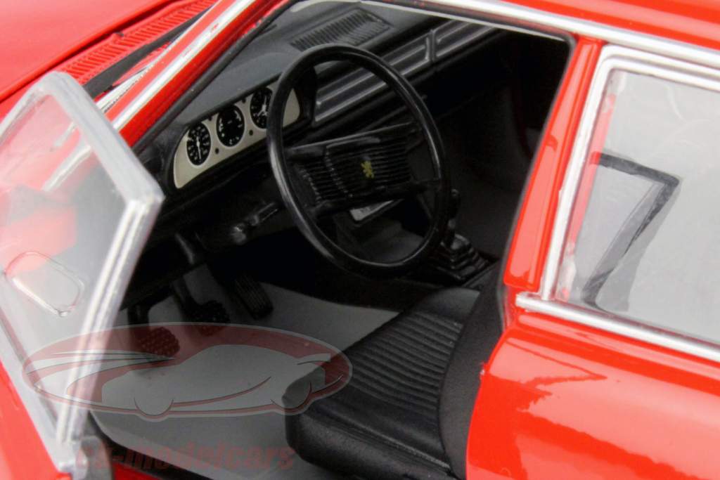 Welly 1:18 Peugeot 504 年 1975 赤 18001 モデル 車 18001