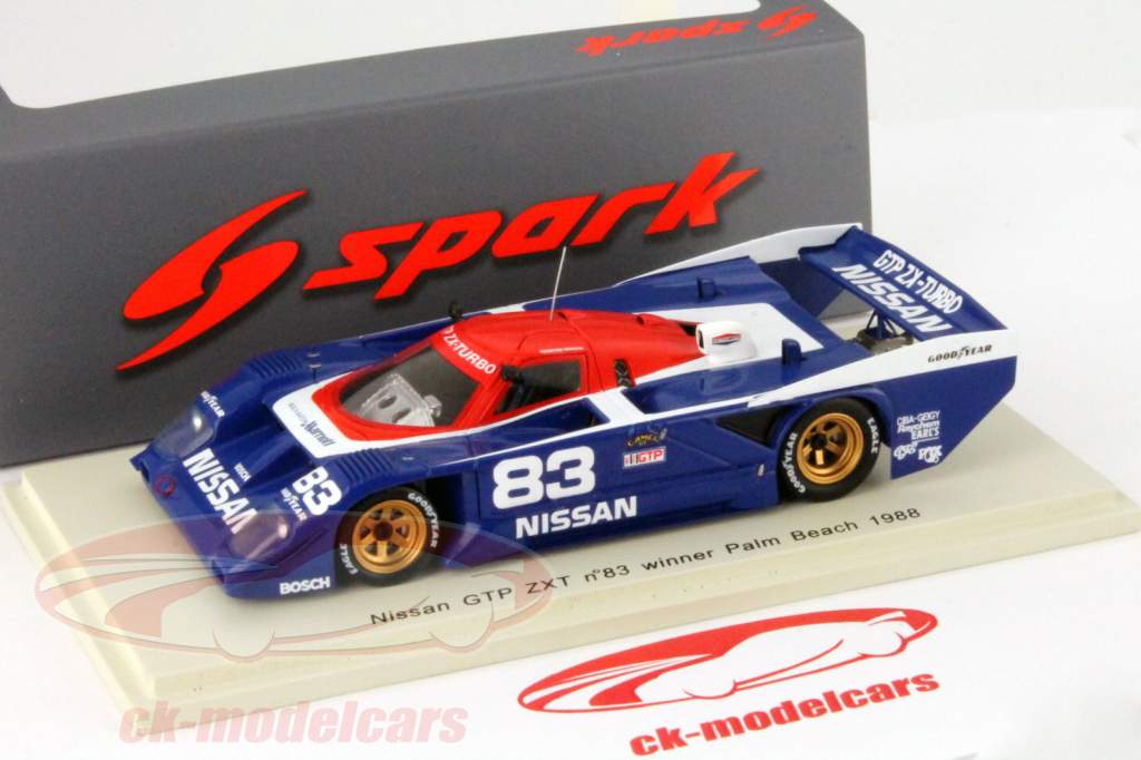 Spark 1:43 Nissan GTP ZXT #83 Winner West Palm Beach 1988