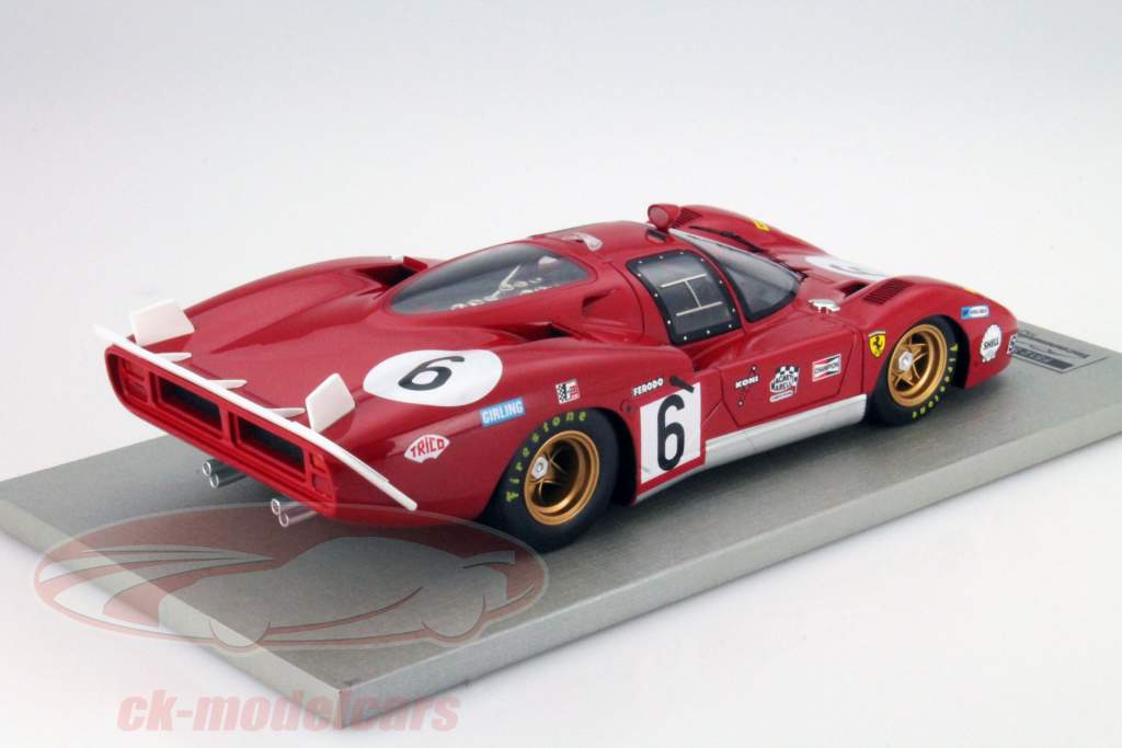 Ferrari 512S Coda Lunga #6 24h LeMans 1970 Vaccarella, Giunti 1:18 Tecnomodels