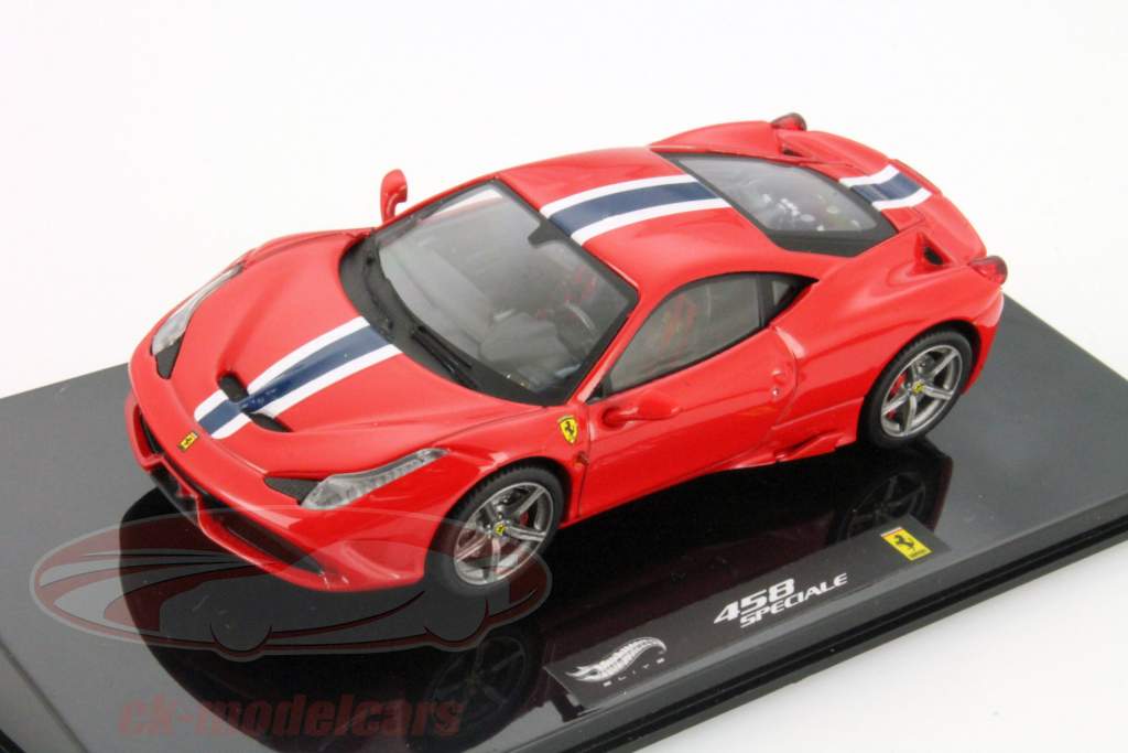 Ferrari 458 Speciale 年 2013 赤 1:43 HotWheels Elite
