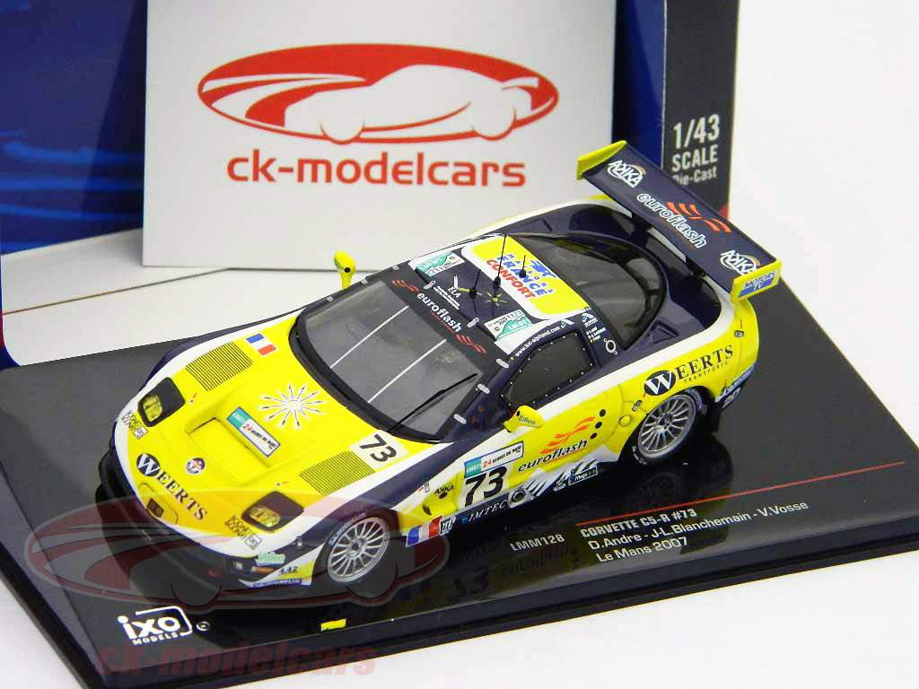 コルベットC5-R＃73ルマン24時間2007アンドレブランシュメイン、ボッセ1時43分モデルIxo