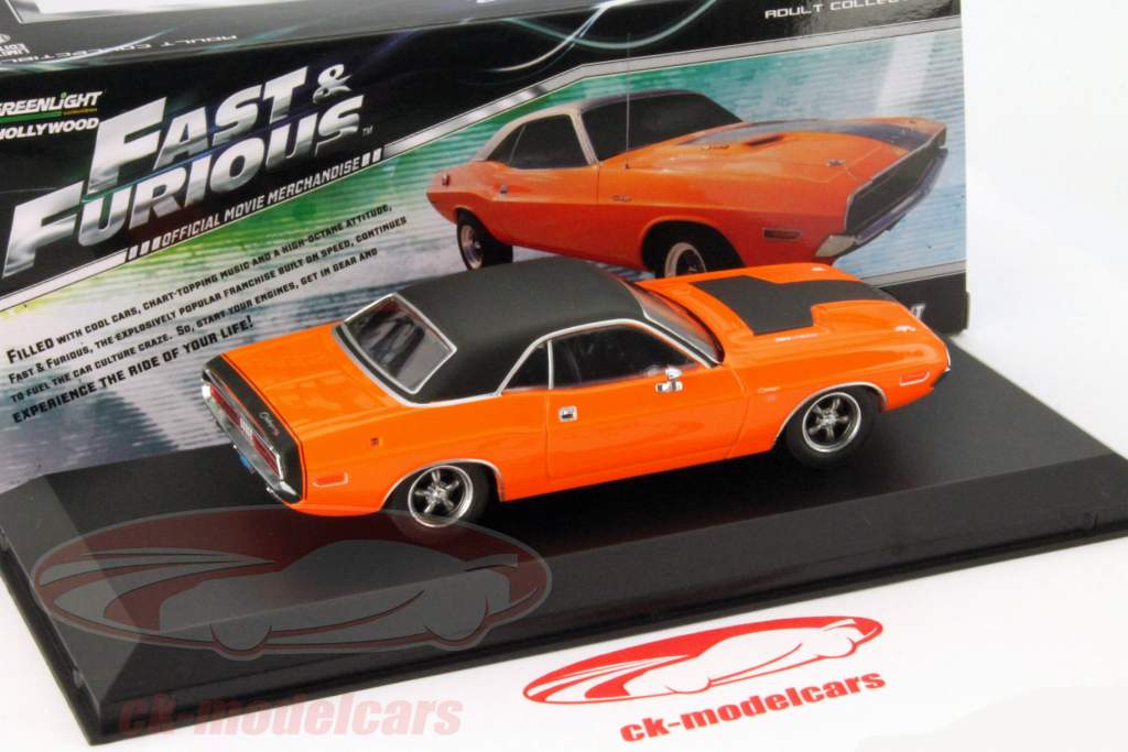 Darden's Dodge Challenger R/T Année 1970 Fast and Furious Film 1:43 Greenlight