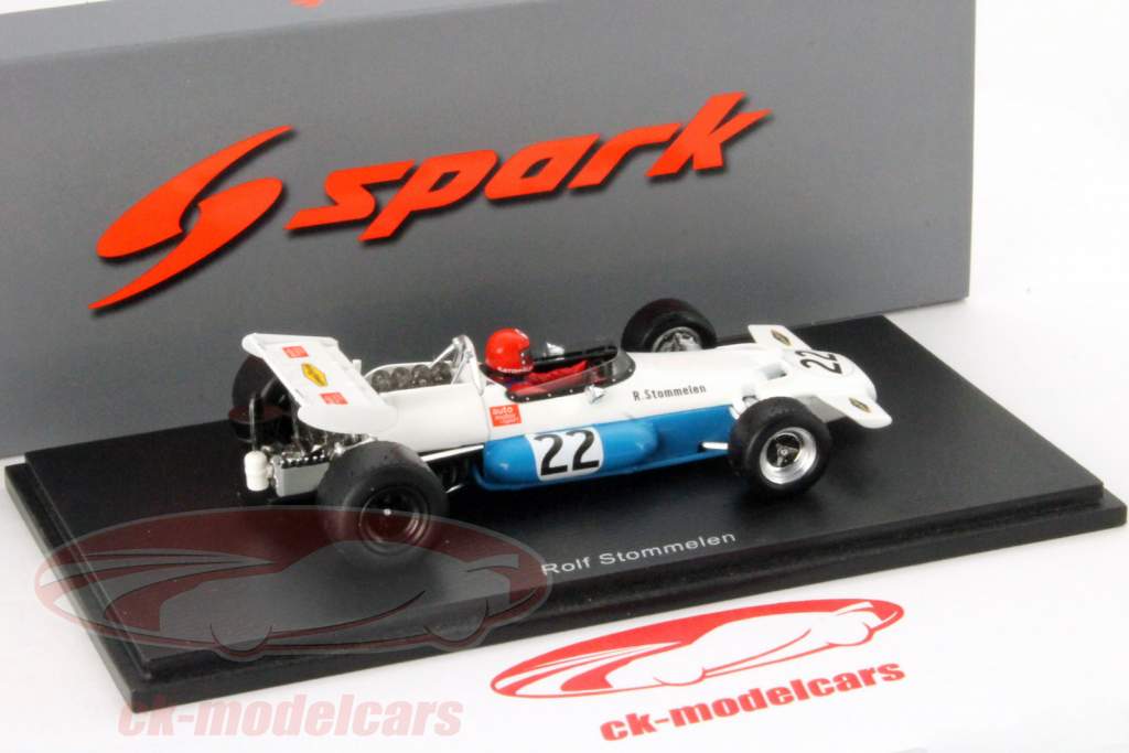 Rolf Stommelen Brabham BT33 #22 França GP Fórmula 1 1970 1:43 Spark