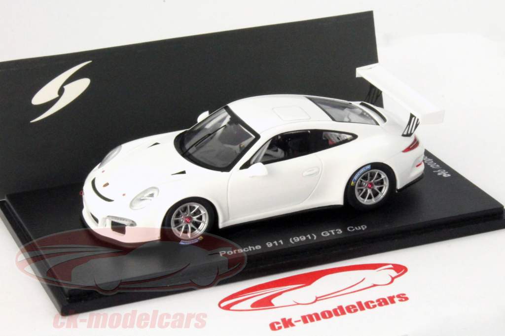 保时捷 911 (991) GT3 Cup 平原车身版本 白色1:43 Spark