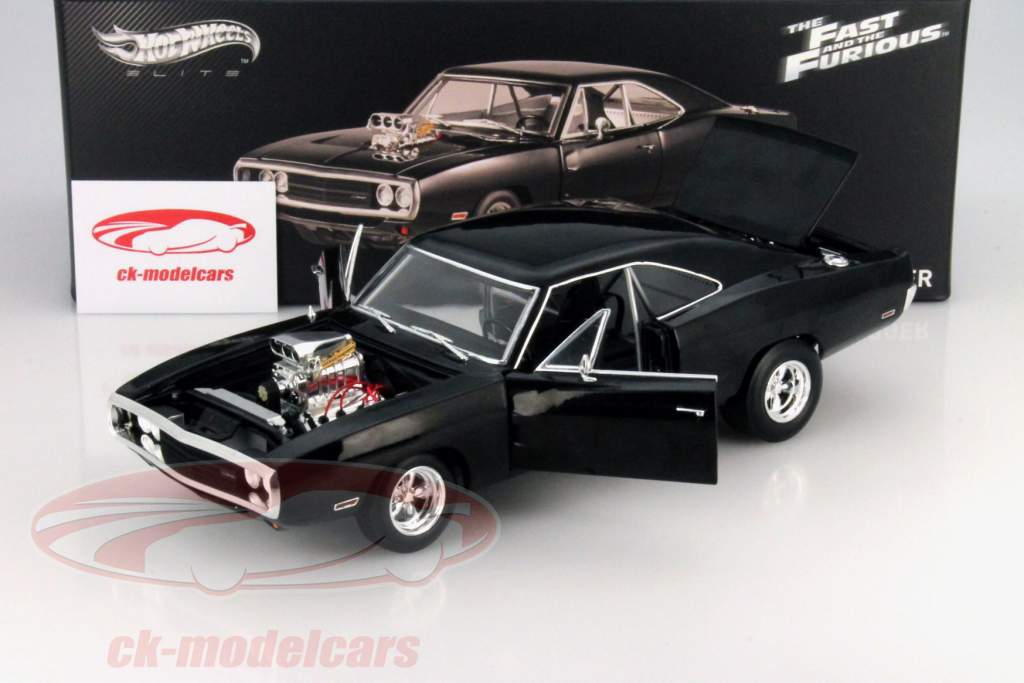 HotWheels Elite 1:18 Dodge Charger R/T Moviecar Fast and