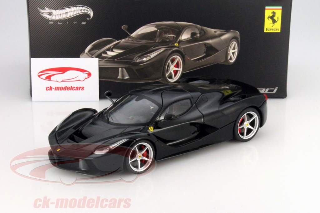 Ferrari LaFerrari Année de construction 2013 noir 1:18 HotWheels Elite