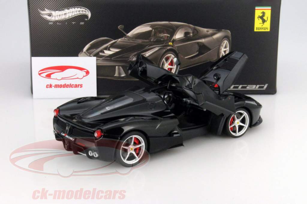 法拉利 LaFerrari 制造年份 2013 黑色 1:18 风火轮 HotWheels Elite