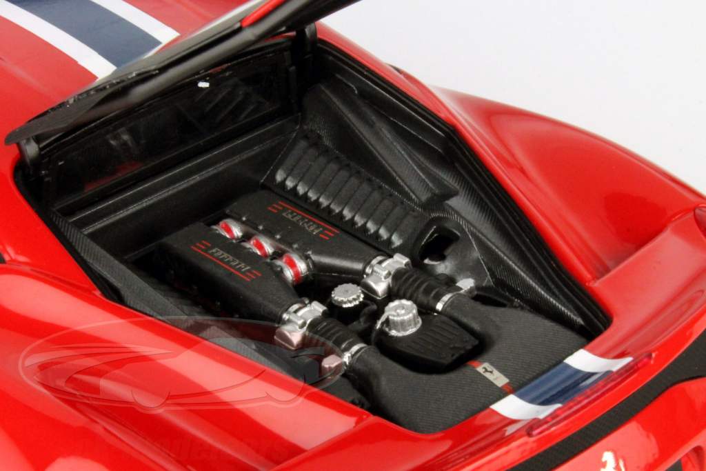 Ferrari 458 Speciale Byggeår 2013 rød 1:18 HotWheels Elite